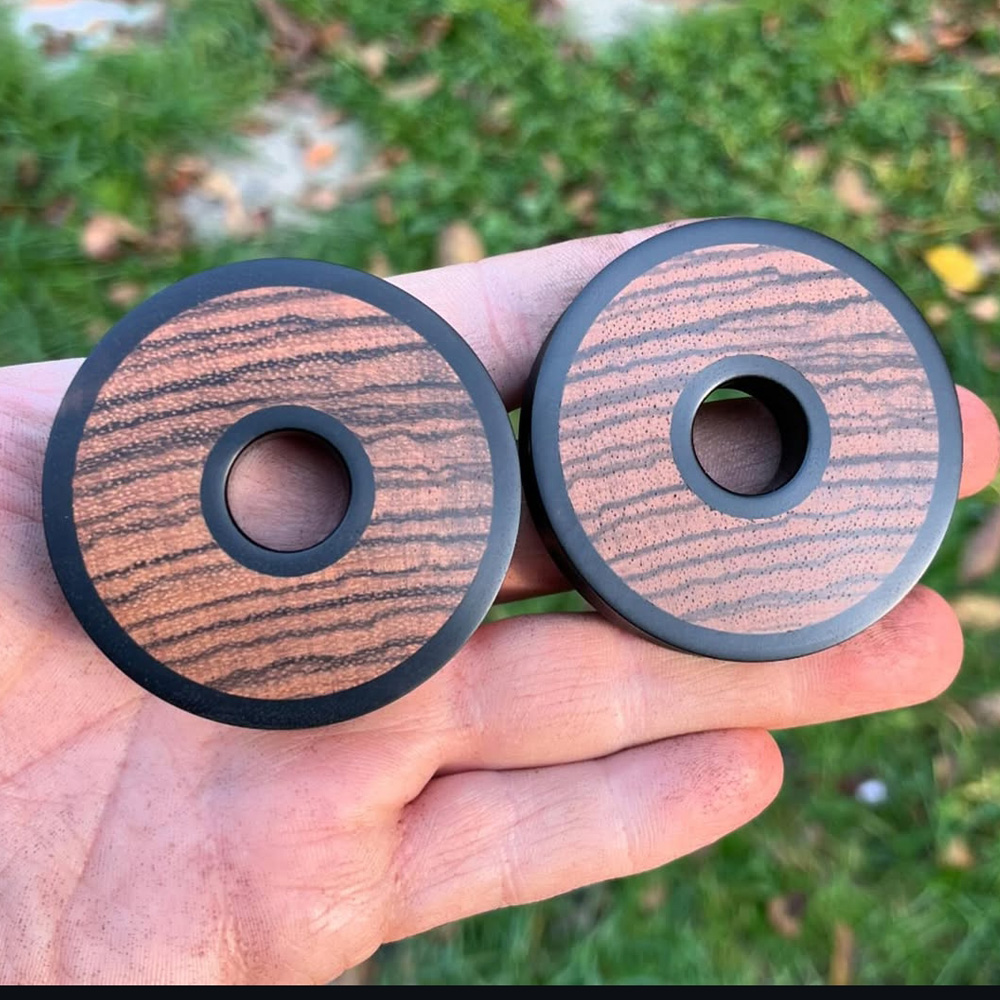 Ebony HALO Zebra Wood Tunnels