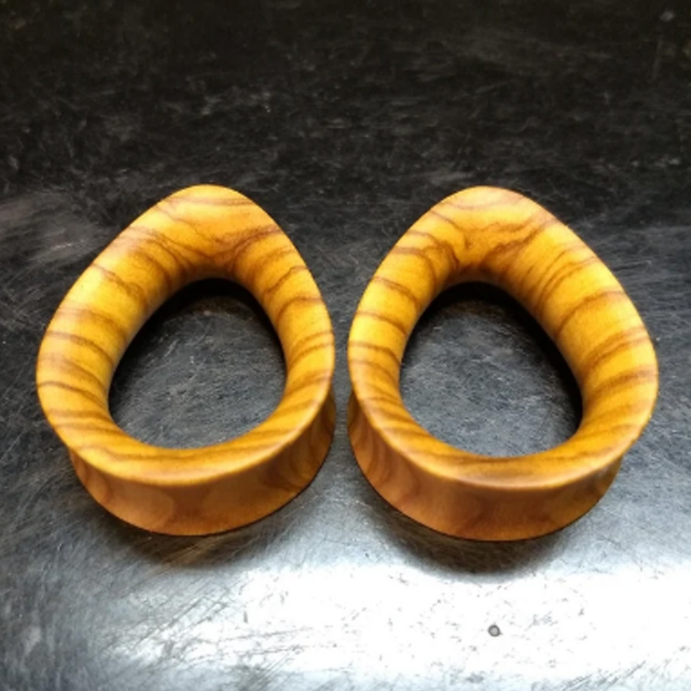 Olive Wood Teardrop Tunnels